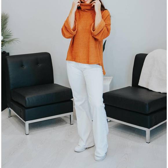 NEW SHE + SKY worth a date sweater in caramel - Picture 2 of 3